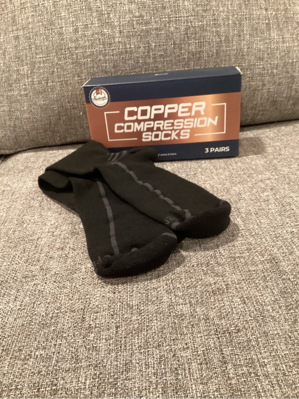 Copper Compression Socks - 3 Pairs by Rembrandt